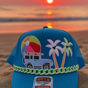 Blue Beach Hat