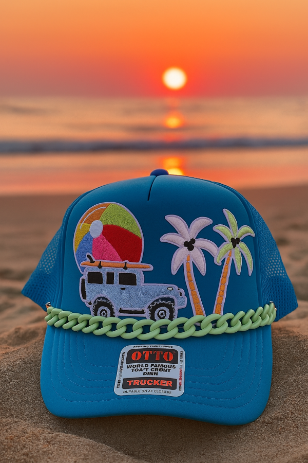 Blue Beach Hat