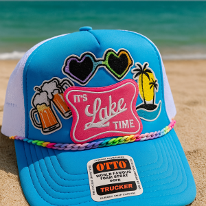 Blue "It's Lake Time" Hat
